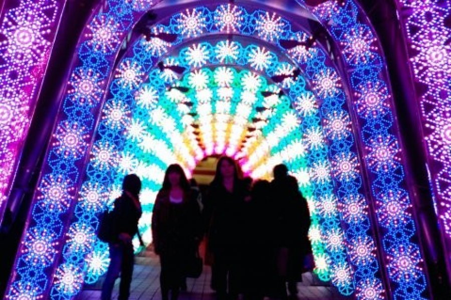 Iluminasi di Tokyo Dome City
