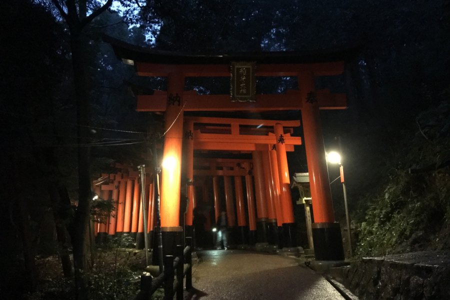 Fushimi Inari Taisha saat Malam